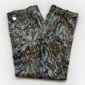 Vintage Mossy Oak Pants Mens L NRA Bottomland Camo Hunting 90s Cargo